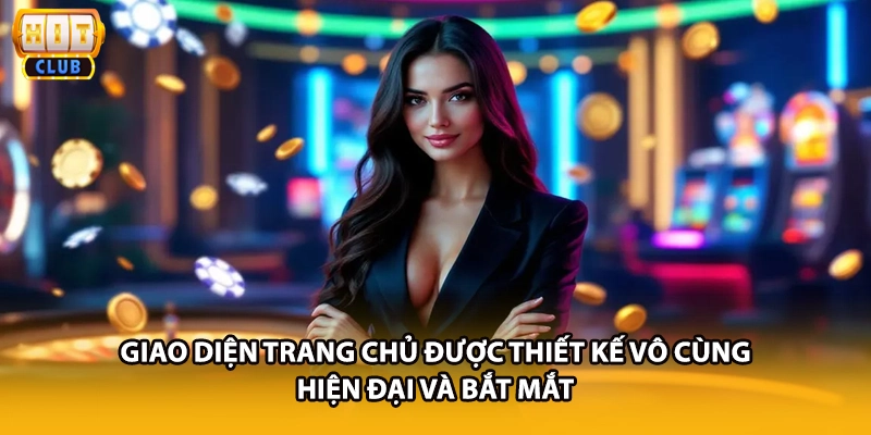 Giao diện trang chủ được thiết kế vô cùng hiện đại và bắt mắt